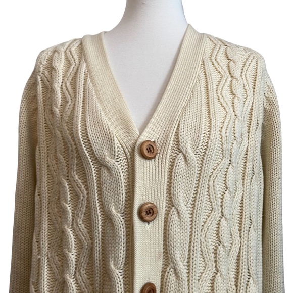 Vintage grandma cable cardigan - Picture 2 of 7